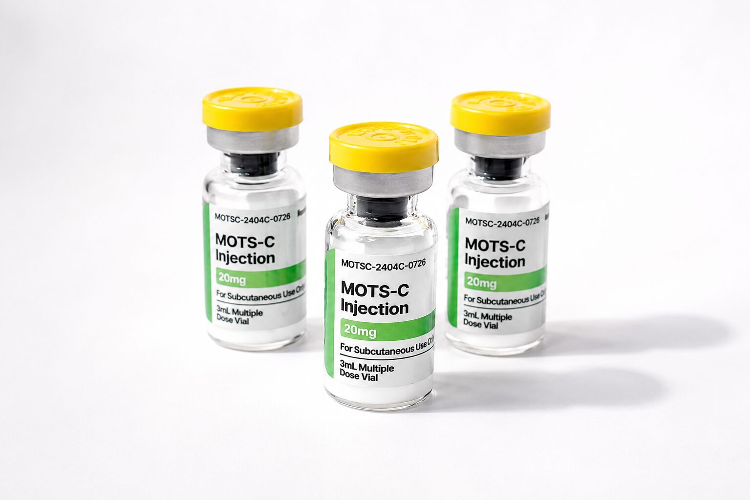 MOTS-C research peptide vial by Zen Peptides for laboratory research use