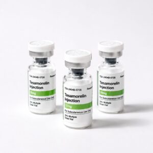 Tesamorelin 10mg research peptide vial by Zen Peptides for laboratory research use