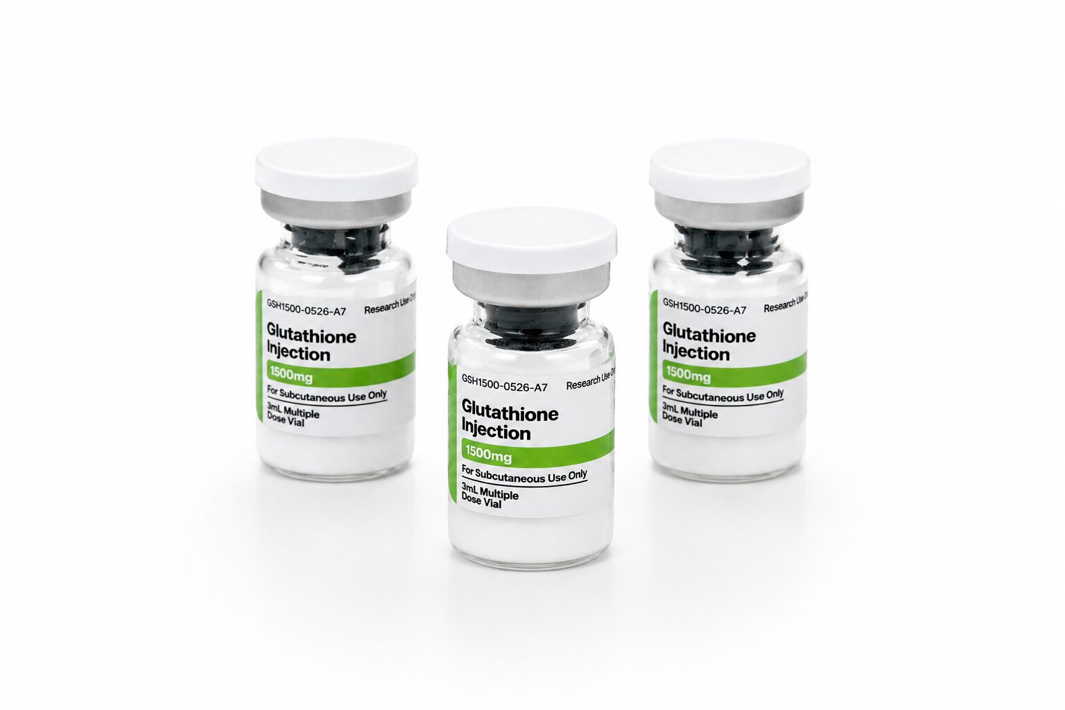Glutathione research peptide vial by Zen Peptides for laboratory research use